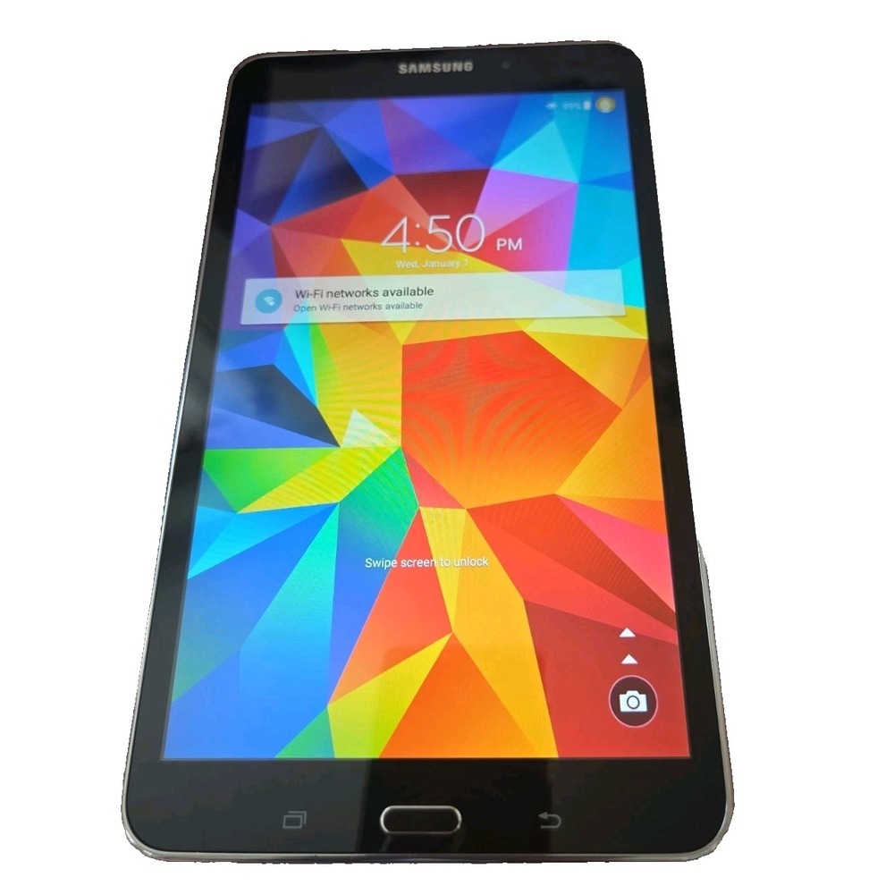 Samsung Galaxy Tab 4 Black 7" Tablet 16GB Wi-Fi Model SM-T330NU Snapdragon 400